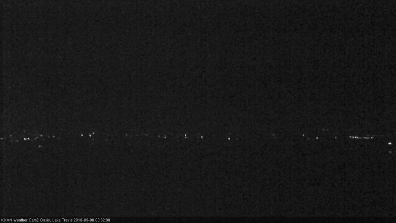 Lake Travis webcam, September 7, 2016 11:40 PM CT