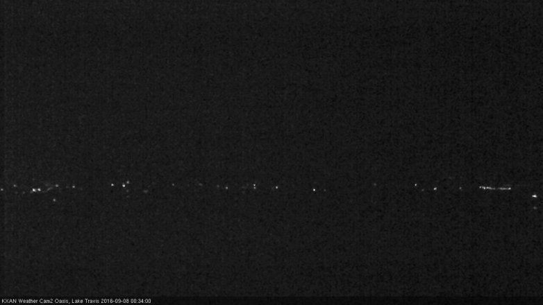 Lake Travis webcam, September 7, 2016 11:50 PM CT
