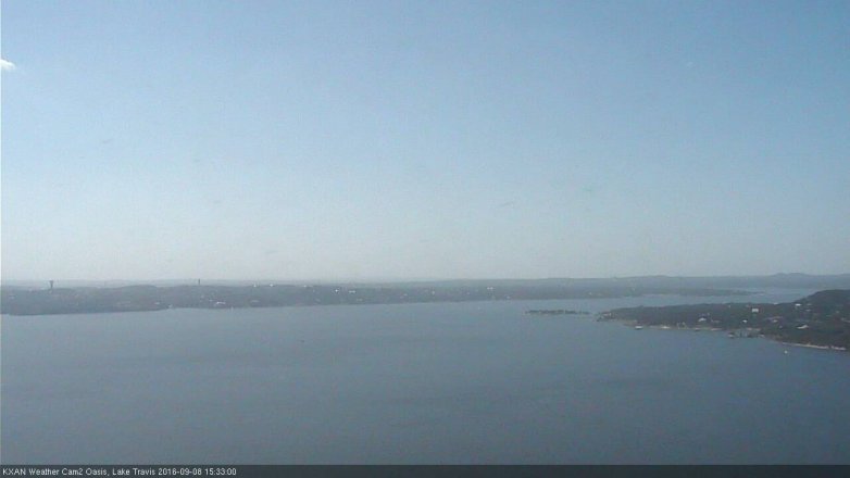 Lake Travis webcam, September 8, 2016 3:00 PM CT