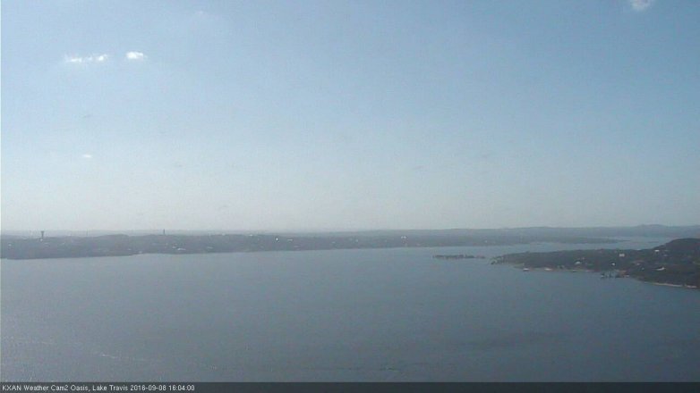 Lake Travis webcam, September 8, 2016 3:20 PM CT