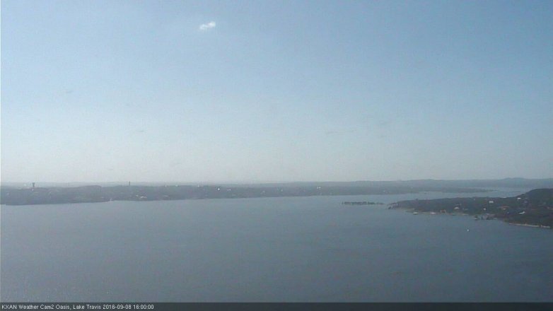 Lake Travis webcam, September 8, 2016 3:30 PM CT