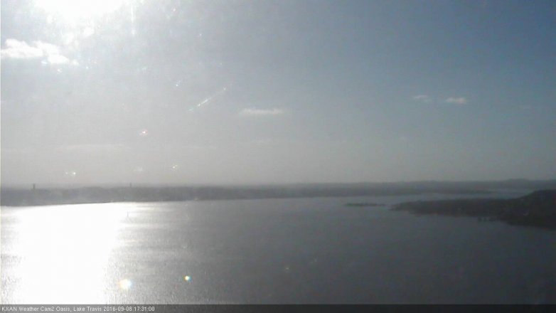 Lake Travis webcam, September 8, 2016 4:35 PM CT