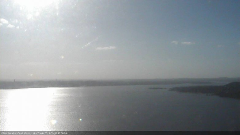 Lake Travis webcam, September 8, 2016 4:45 PM CT