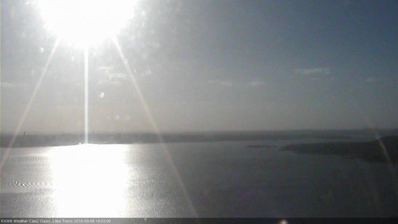 Lake Travis webcam, September 8, 2016 5:30 PM CT