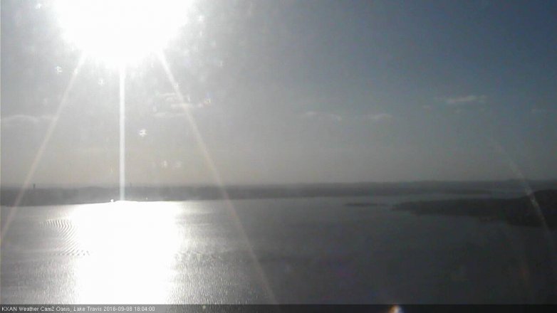 Lake Travis webcam, September 8, 2016 5:35 PM CT