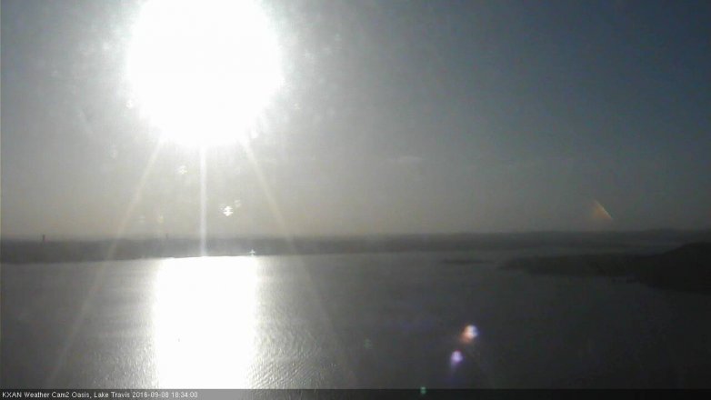 Lake Travis webcam, September 8, 2016 6:00 PM CT