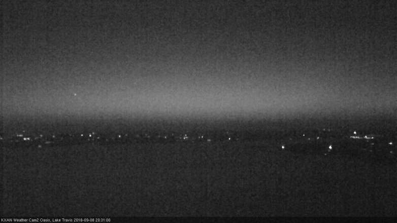 Lake Travis webcam, September 8, 2016 7:45 PM CT