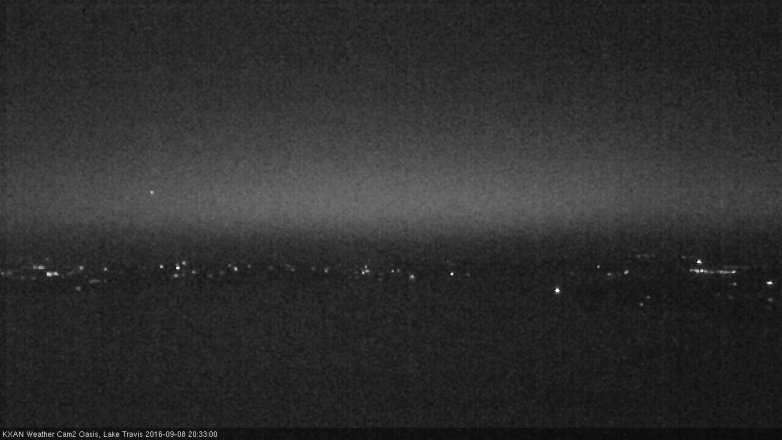 Lake Travis webcam, September 8, 2016 8:05 PM CT