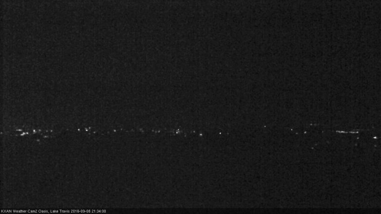 Lake Travis webcam, September 8, 2016 9:05 PM CT