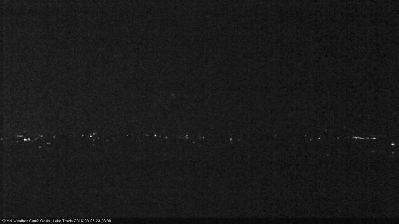 Lake Travis webcam, September 8, 2016 10:05 PM CT