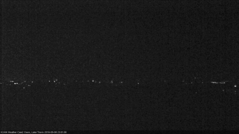 Lake Travis webcam, September 8, 2016 10:20 PM CT