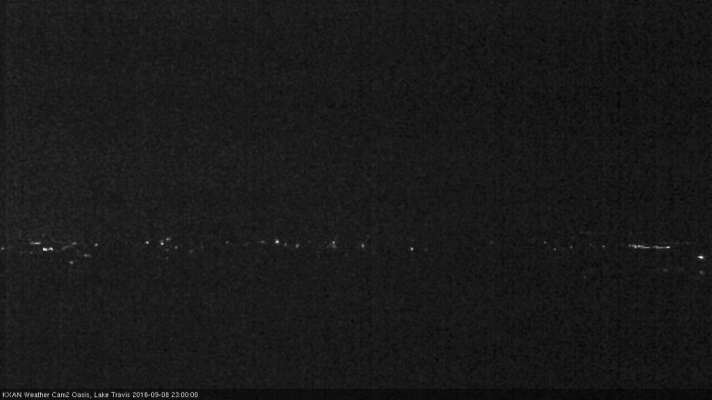Lake Travis webcam, September 8, 2016 10:25 PM CT