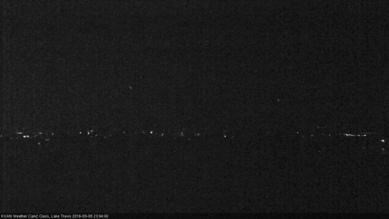 Lake Travis webcam, September 8, 2016 10:30 PM CT