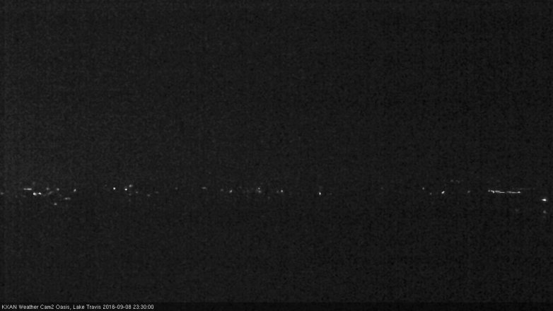 Lake Travis webcam, September 8, 2016 10:35 PM CT