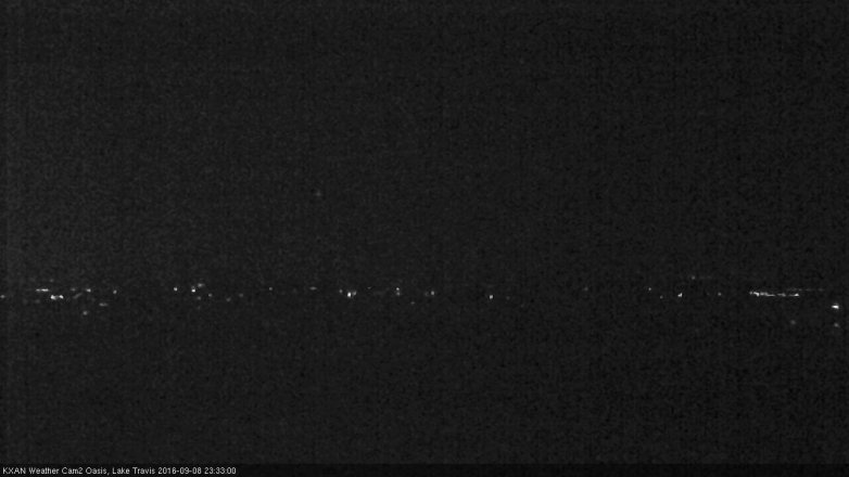 Lake Travis webcam, September 8, 2016 10:55 PM CT