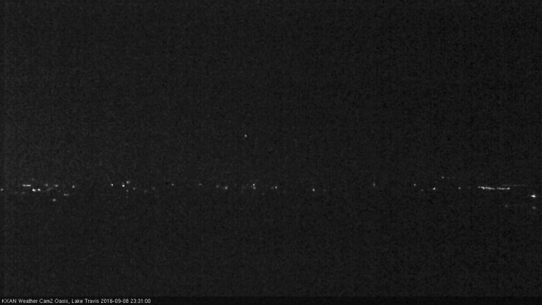 Lake Travis webcam, September 8, 2016 11:00 PM CT