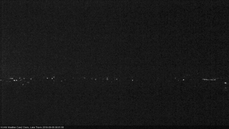 Lake Travis webcam, September 8, 2016 11:10 PM CT