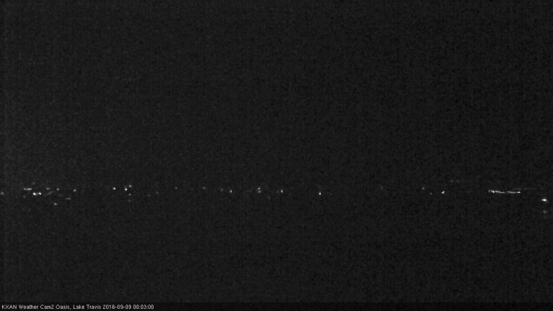 Lake Travis webcam, September 8, 2016 11:15 PM CT