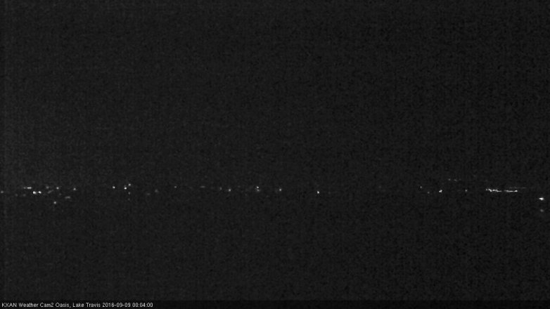 Lake Travis webcam, September 8, 2016 11:30 PM CT