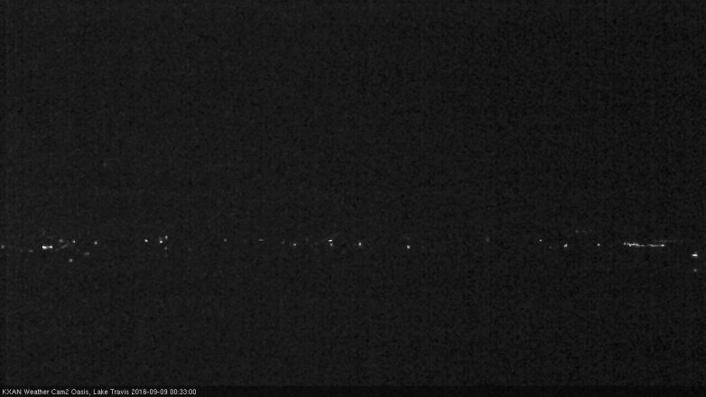 Lake Travis webcam, September 8, 2016 11:35 PM CT