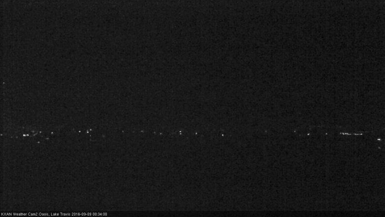 Lake Travis webcam, September 8, 2016 11:40 PM CT