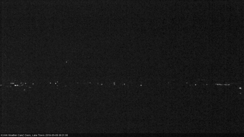 Lake Travis webcam, September 8, 2016 11:45 PM CT