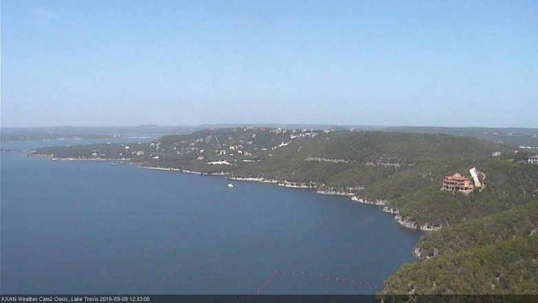 Lake Travis webcam, September 9, 2016 11:50 AM CT