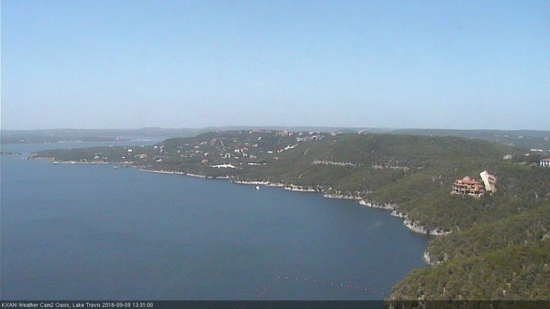 Lake Travis webcam, September 9, 2016 12:45 PM CT