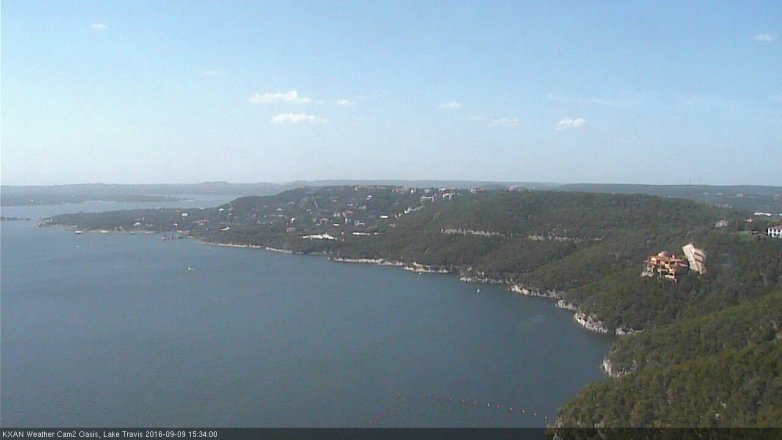 Lake Travis webcam, September 9, 2016 2:40 PM CT