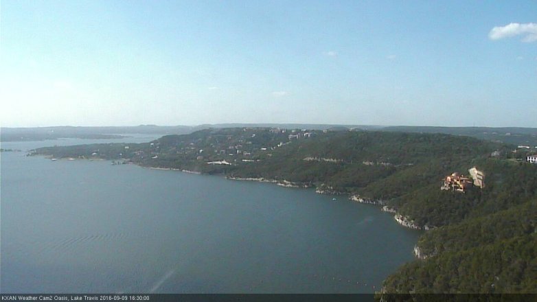 Lake Travis webcam, September 9, 2016 3:40 PM CT