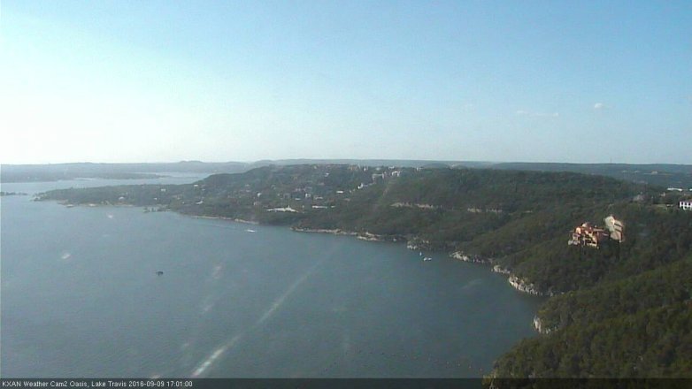 Lake Travis webcam, September 9, 2016 4:10 PM CT