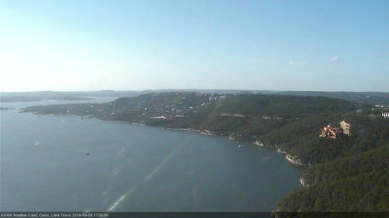 Lake Travis webcam, September 9, 2016 4:15 PM CT