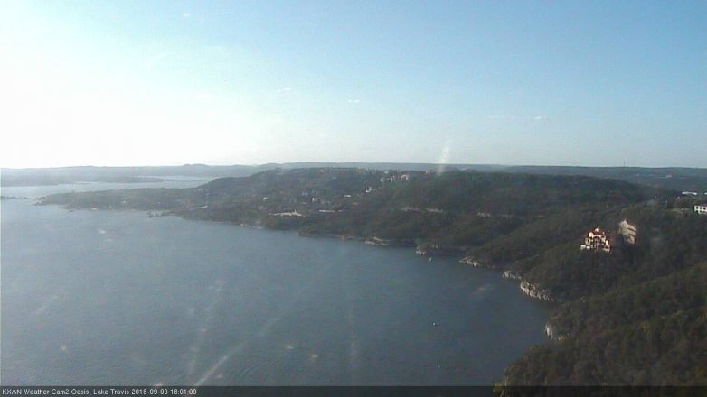 Lake Travis webcam, September 9, 2016 5:15 PM CT