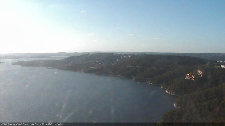 Lake Travis webcam, September 9, 2016 5:35 PM CT
