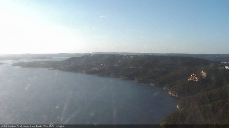 Lake Travis webcam, September 9, 2016 5:40 PM CT
