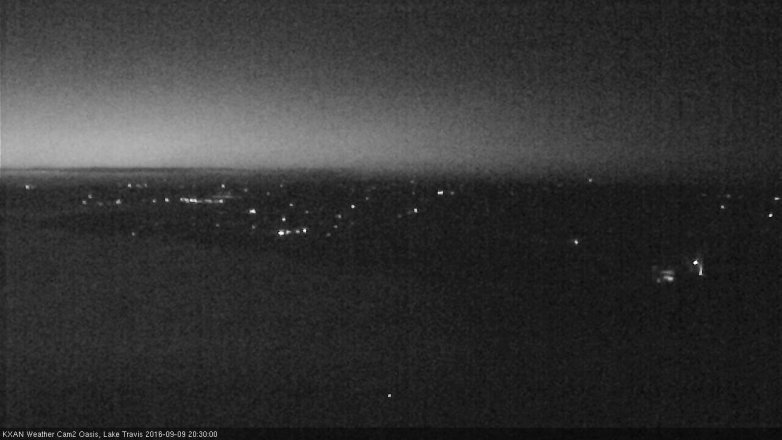 Lake Travis webcam, September 9, 2016 7:35 PM CT