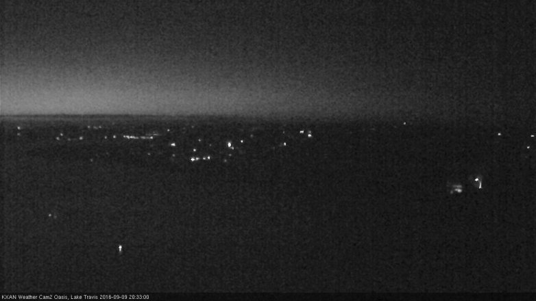Lake Travis webcam, September 9, 2016 7:40 PM CT
