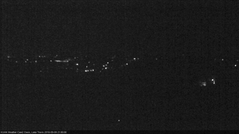 Lake Travis webcam, September 9, 2016 8:10 PM CT