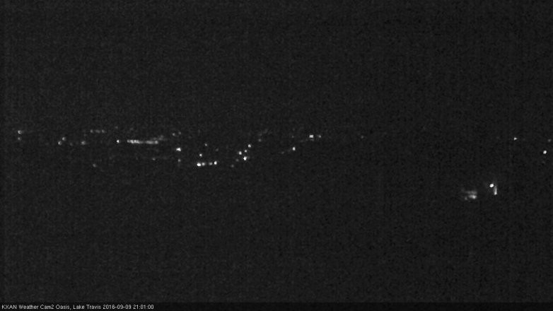 Lake Travis webcam, September 9, 2016 8:30 PM CT