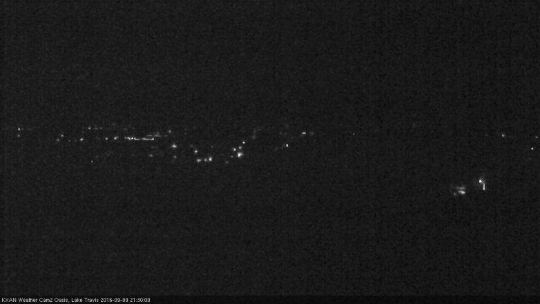 Lake Travis webcam, September 9, 2016 8:35 PM CT