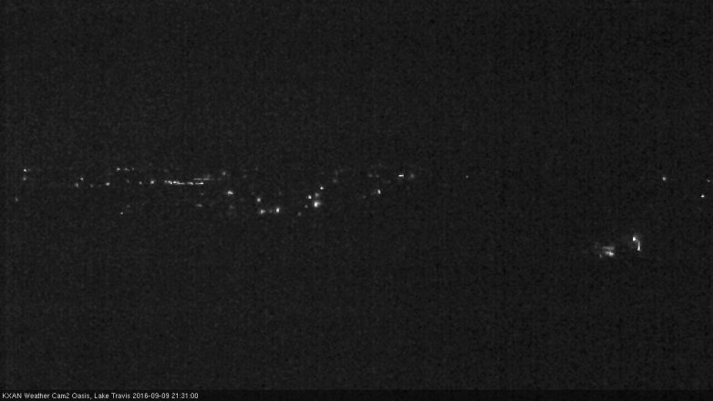 Lake Travis webcam, September 9, 2016 8:40 PM CT
