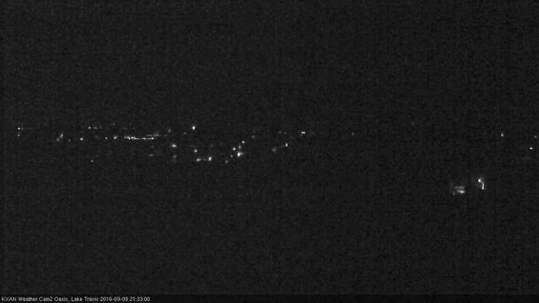 Lake Travis webcam, September 9, 2016 8:45 PM CT