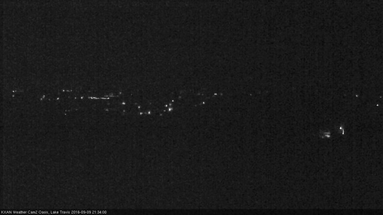 Lake Travis webcam, September 9, 2016 8:55 PM CT
