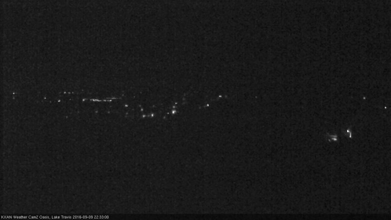 Lake Travis webcam, September 9, 2016 9:45 PM CT