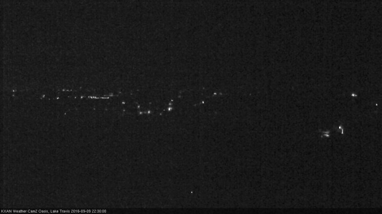 Lake Travis webcam, September 9, 2016 9:55 PM CT