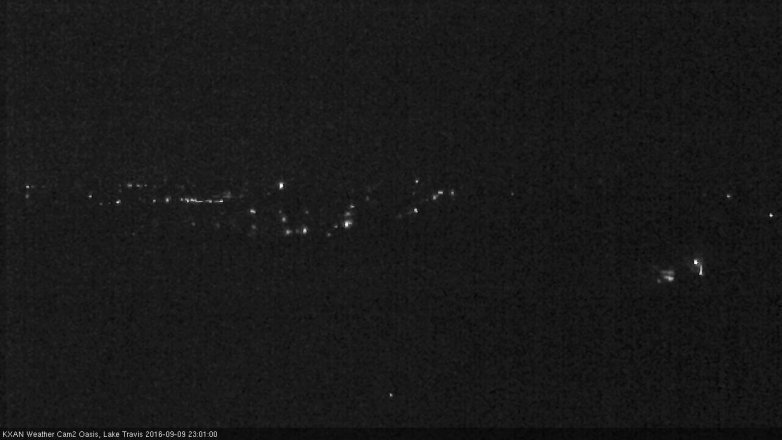 Lake Travis webcam, September 9, 2016 10:15 PM CT