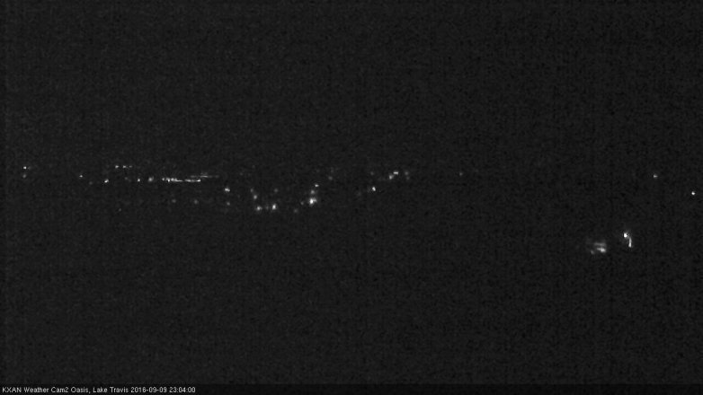 Lake Travis webcam, September 9, 2016 10:30 PM CT