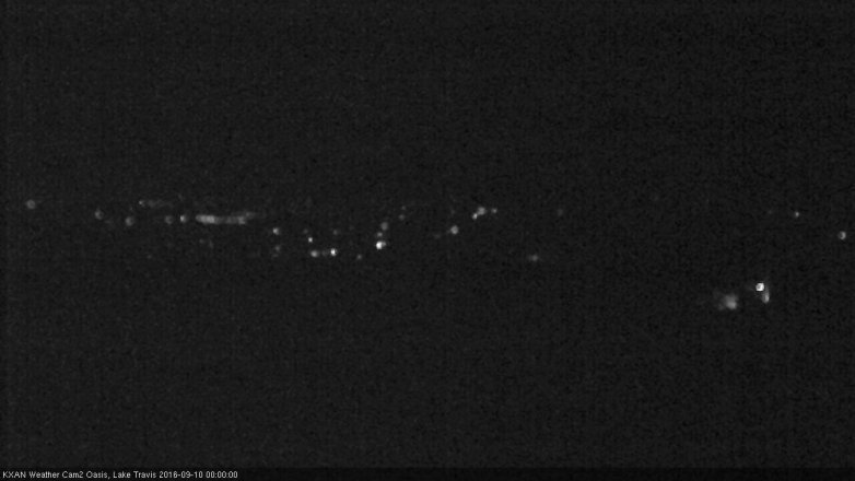 Lake Travis webcam, September 9, 2016 11:25 PM CT
