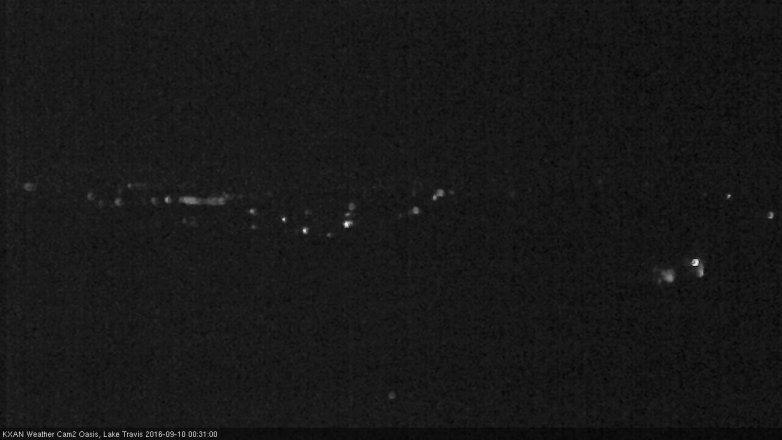 Lake Travis webcam, September 9, 2016 11:35 PM CT