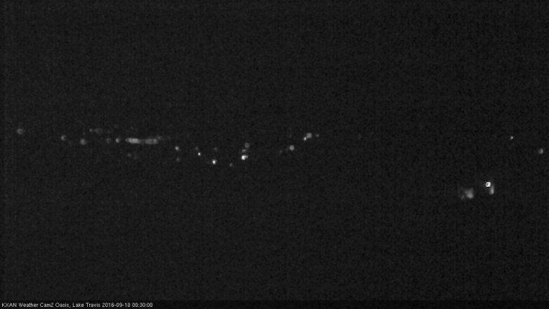 Lake Travis webcam, September 9, 2016 11:45 PM CT